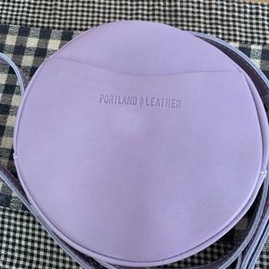 Portland Leather circle crossbody